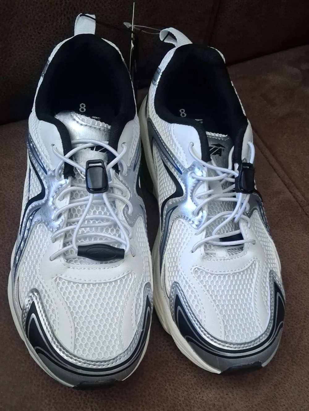 Avia Gel Bungee Women's Athletic Shoes White, Black, Lime Green Size 8